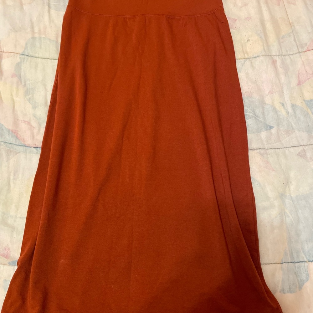 C.C Rust Orange Maxi Skirt